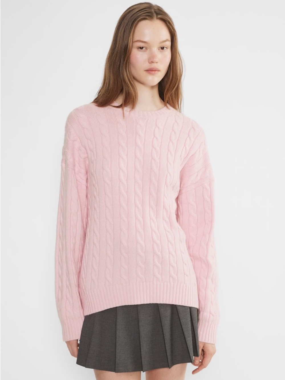 Aritzia Sunday Best Wool Blend Peggy Sweater in Pink - XS